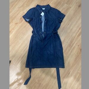 J. Crew Blue Denim Midi Dress